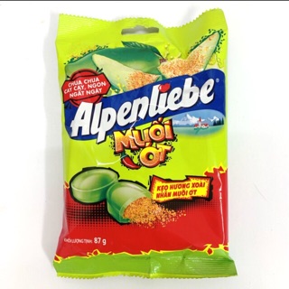 (SỈ) 1 THÙNG KẸO ALPENIEBE HƯƠNG XOÀI NHÂN MUỐI ỚT 45 GÓI/ THÙNG