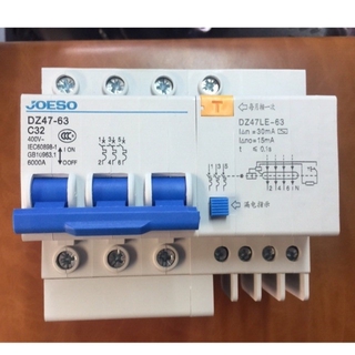 Aptomat chống giật dz 47 - c32 - 3 pha 6000a