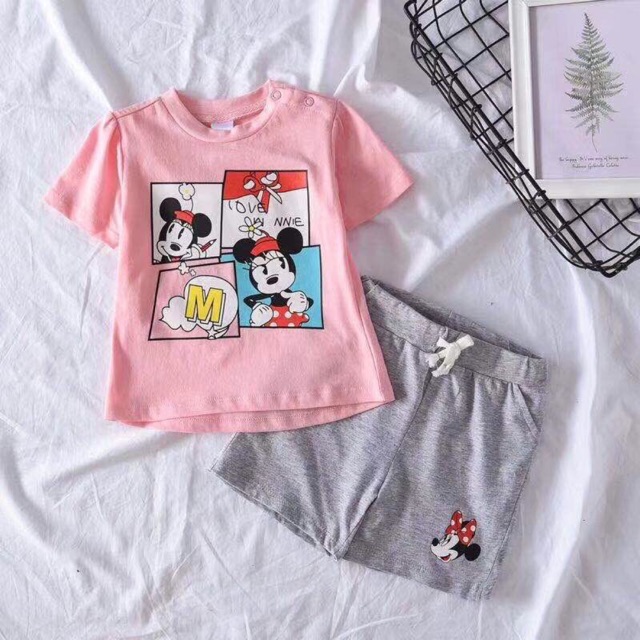 Bộ micky hàng xuất dư chuẩn baby clup