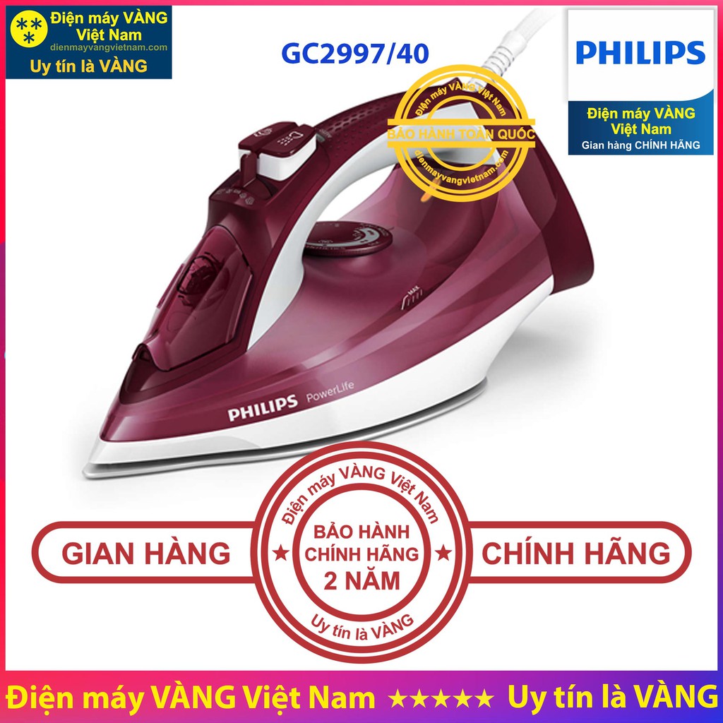 Bàn là hơi nước Philips GC350 GC1426 GC1740 GC1756 GC2676 GC2992 GC2997