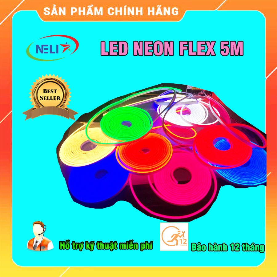 LED NEON FLEX cuộn 5M bản 6X12MM chạy điện 12V. | BigBuy360 - bigbuy360.vn