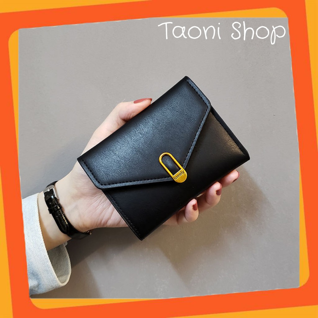 Ví nữ cầm tay bóp mini nhiều ngăn bỏ túi nhỏ gọn giá rẻ cao cấp thời trang Hàn Quốc