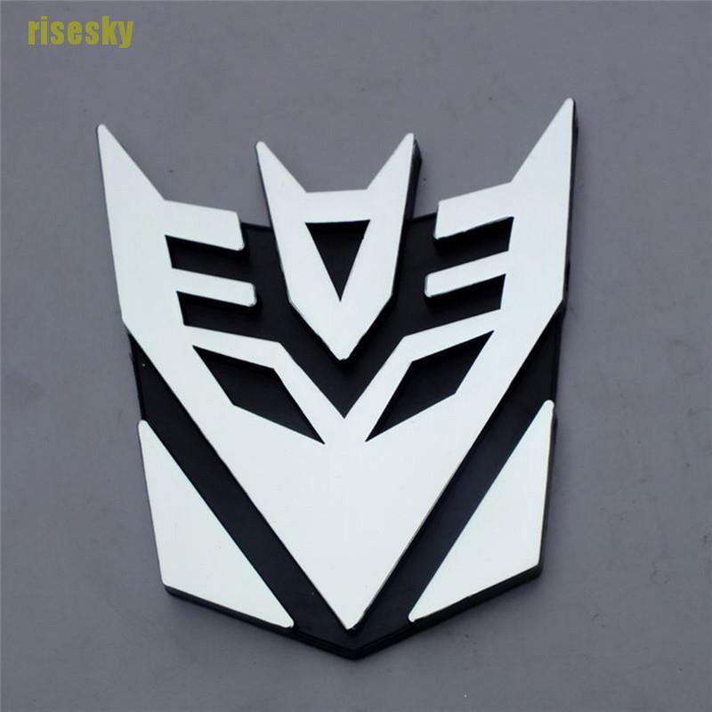 Logo Transformers 3D Dán Trang Trí Xe Hơi Đẹp Mắt