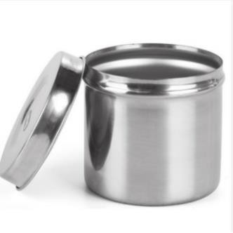 Hũ inox đựng bông dùng đựng bông, dụng cụ phun xăm, dụng cụ y tế - SPAMALL