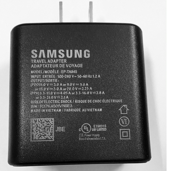 Bộ sạc siêu Samsung chính hãng 45W cho Note10 plus/S20 Ultra/Tab S7  + Cáp Type C to Type C 5A chính hãng.