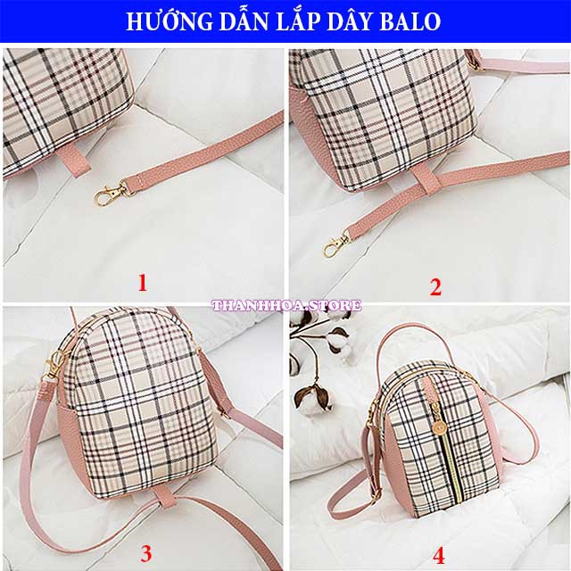 Balo mini nữ thời trang ulzzang da chống nước nhỏ, đẹp, xinh, dễ thương, giá rẻ màu đen, đỏ, nâu, hồng [balo túi xách]