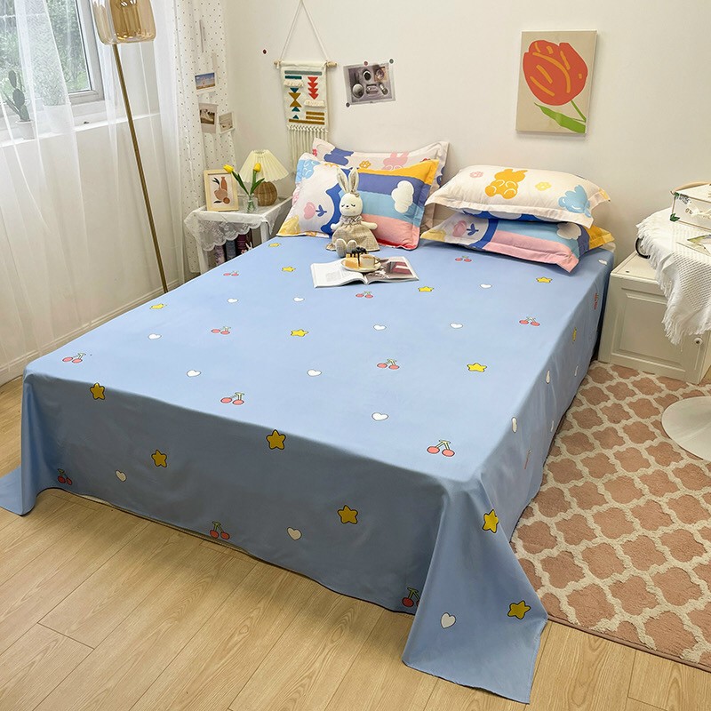Trọn bộ 4 món vỏ chăn ga gối poly cotton poly nhập khẩu HASUKO bảy sắc cầu vồng mẫu mói nhiều màu sắc.đủ kích thước