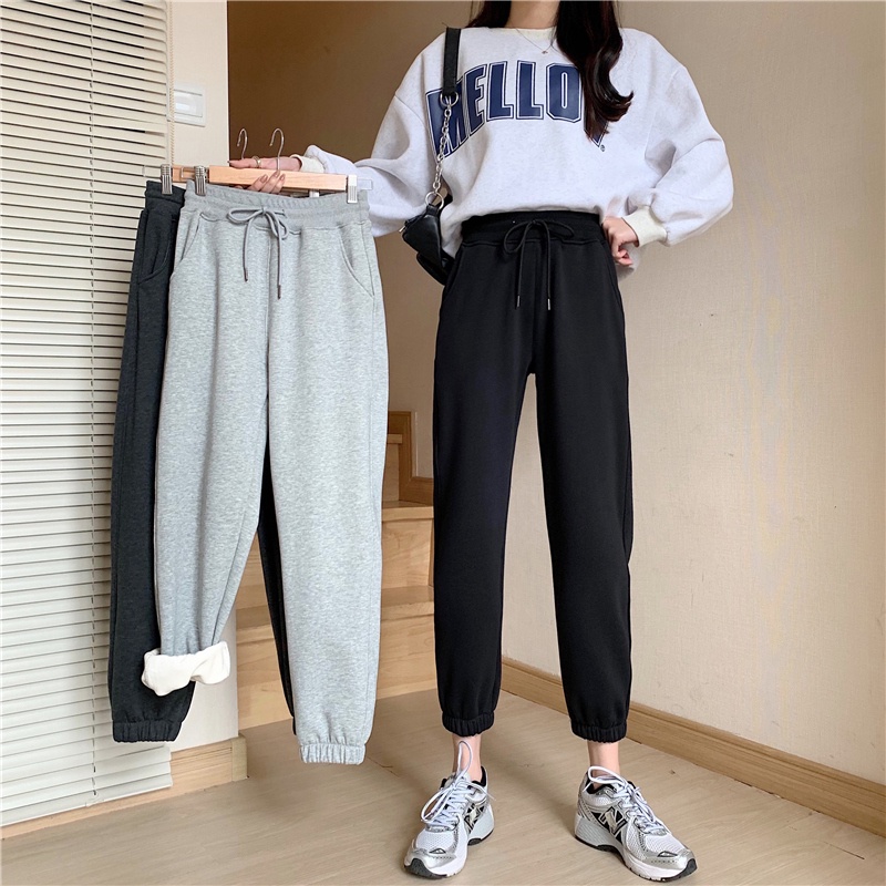 Quần thể thao nữ cạp cao thời trang hàn quốc 3 màu