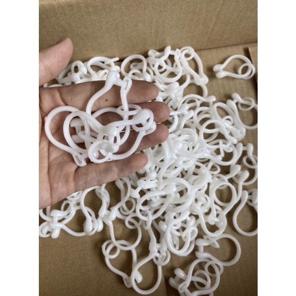 Móc nhựa treo rèm, treo rido bằng nhựa tổng hợp bền, chắc chắn