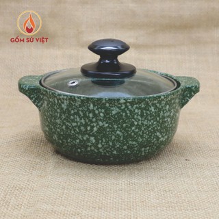 Nồi vân đá sâu 1.5l cao cấp - xanh lục