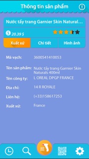 Nước tẩy trang Garnier nga 400ml
