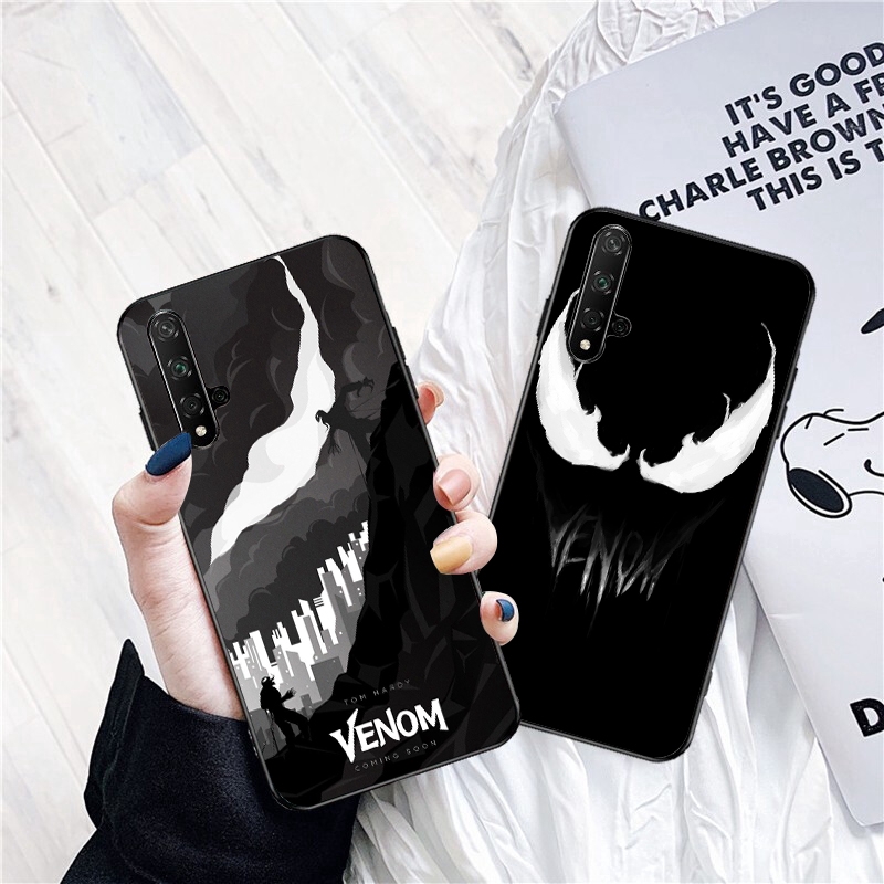 Ốp Lưng Mềm In Hình Venom Marvel Cho Huawei Honor 20 / 10 / 8x / 8c / 8 / 9 Lite / Note 10