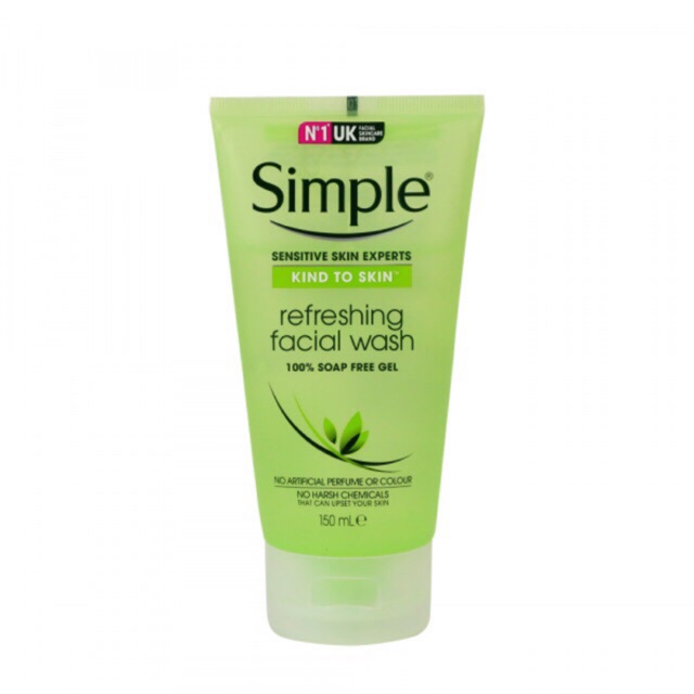 Mẫu mới Sữa Rửa Mặt Simple To Skin Refreshing Facial Wash Gel 150ml Mẫu mới