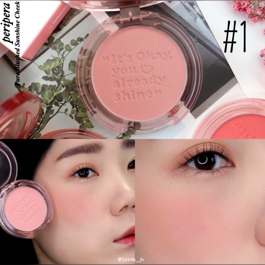 Má hồng Peripera Pure Blushed Sunshine Cheek