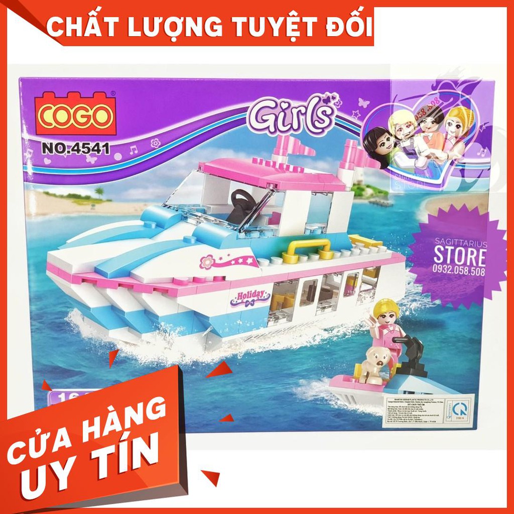 [HOT] Lego Friend COGO 4541 Lắp Ráp Du Thuyền & Ca Nô Nước ( 164 Mảnh )