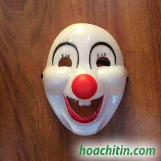 Mặt Nạ Hề Trắng Hóa Trang Halloween