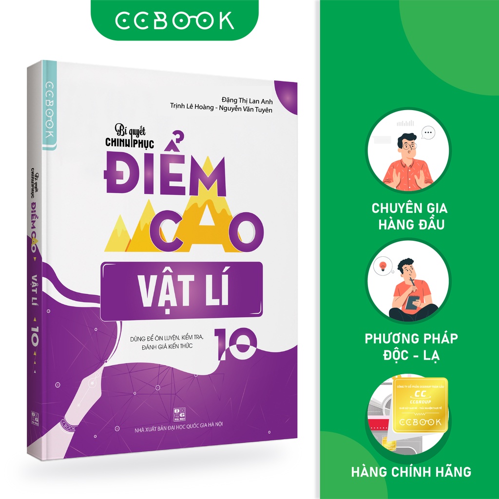 Sách - Bí quyết chinh phục điểm cao Vật lý 10 - Tham khảo lớp 10 - Siêu tiết kiệm - Chính hãng CCbook