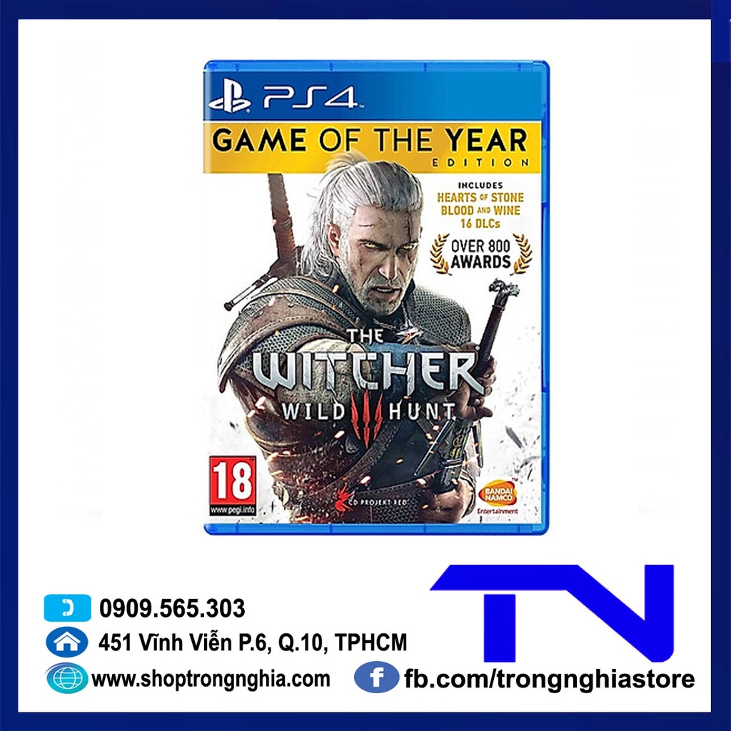 [Mã ELHAMS5 giảm 6% đơn 300K] Đĩa game PS4 - The Witcher 3 Wild Hunt – Game of the Year Edition