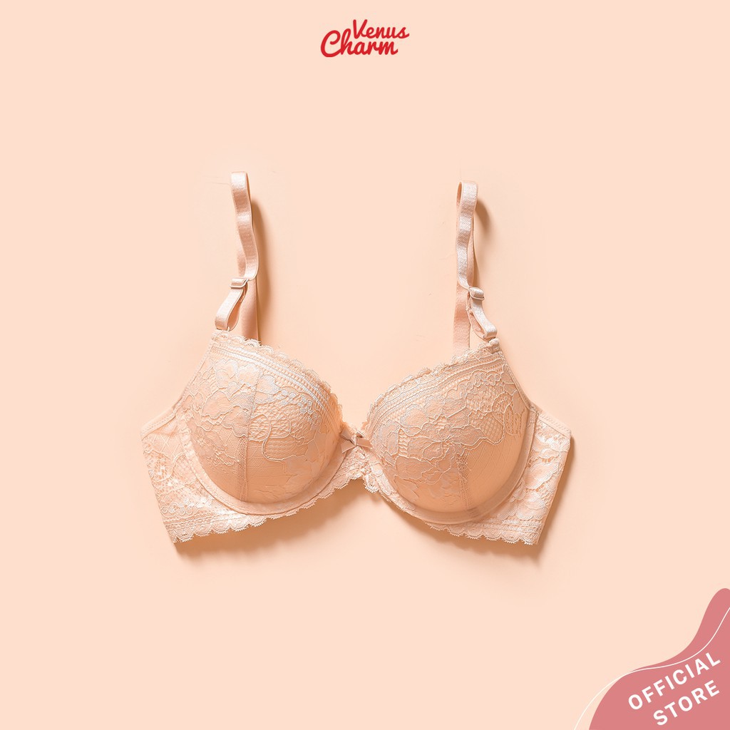 bra Áo lót nữ Venus Charm VE544 đệm vừa có gọng nâng ngực tự nhiên vừa phải