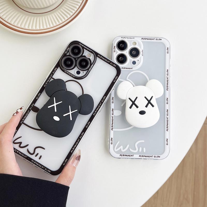 Ốp Điện Thoại TPU Silicon Mềm Chống Bụi Chống Sốc In Hình Gấu XX Cho IPhone 13 11 12 Pro Max 7 8 Plus X XR XSMAX