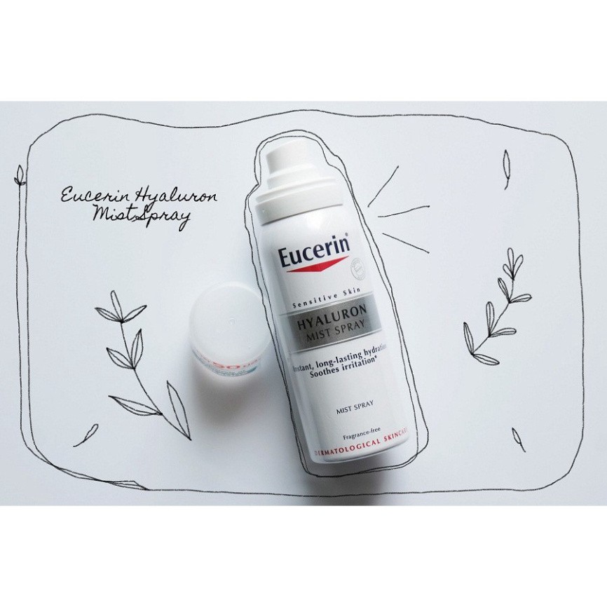 [CHÍNH HÃNG] Eucerin Xịt Dưỡng Ẩm Cho Da Nhạy Cảm Hyaluron Mist Spray 50ml &amp; 150ml