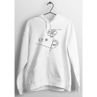 Áo Hoodie LOVE YOURSELF BTS màu trắng