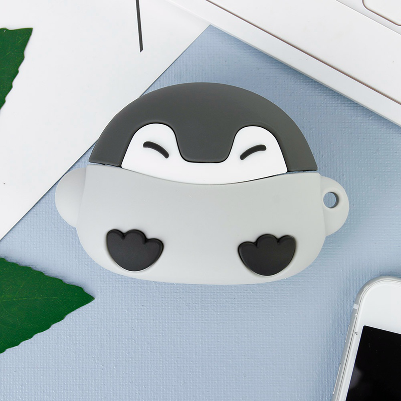Vỏ Bảo Vệ Hộp Đựng Tai Nghe Airpods Pro3 Hình Chim Cánh Cụt Đáng Yêu