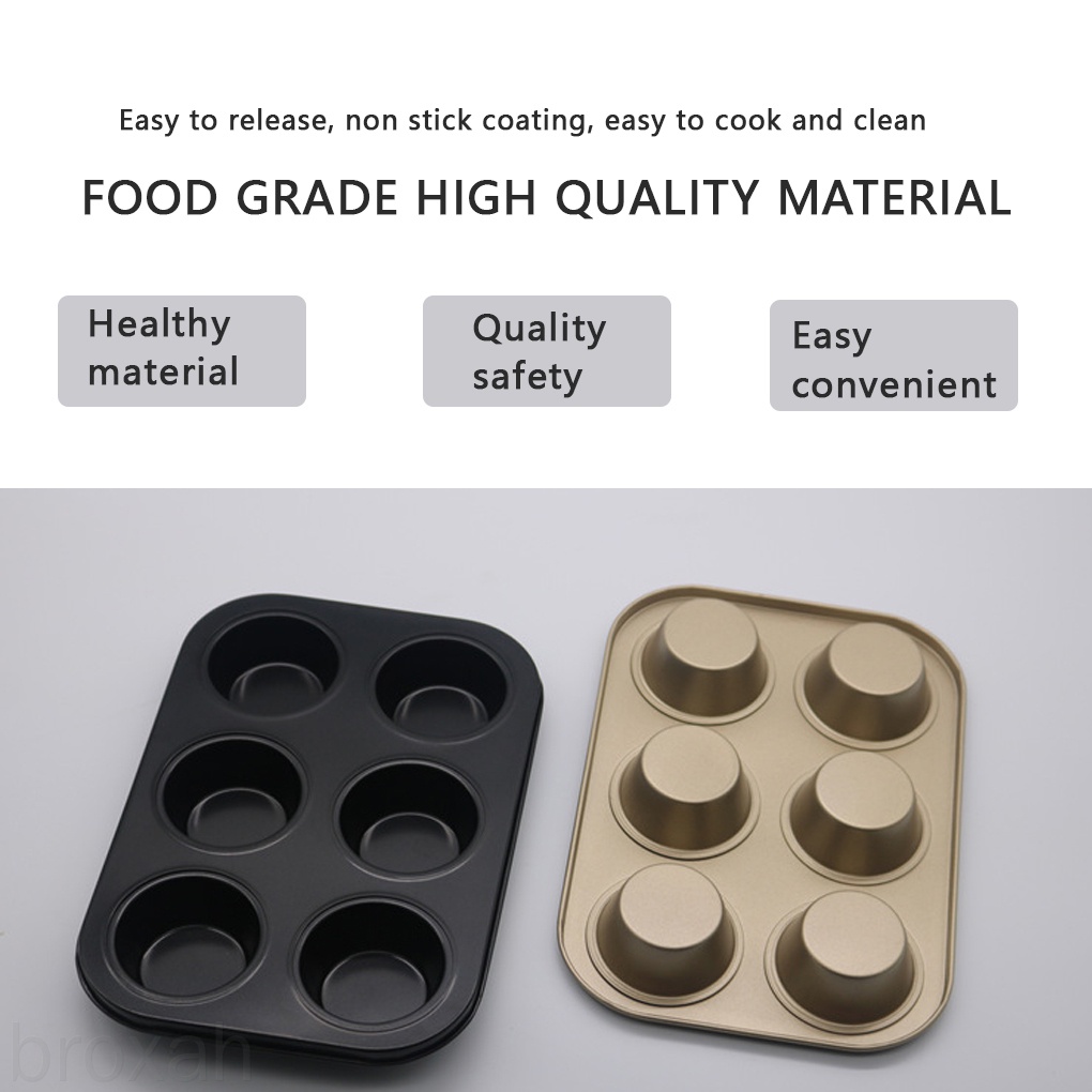 Khuôn Làm Bánh Muffin Bằng Thép Carbon Tiện Dụng Cho Nhà Bếp