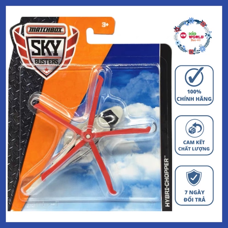 Máy bay mô hình Matchbox Sky Busters Series Hybri-Chopper FKV34.