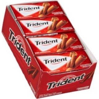 Lốc kẹo caosu trident 12 phong x 14 sticks