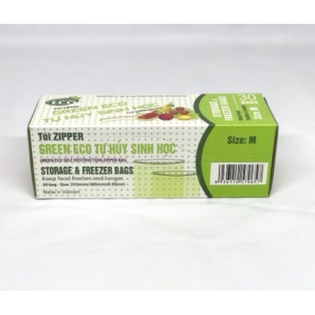 Túi Zip đựng thực phẩm 18cm x 21cm