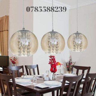 Đèn thả - Bộ ba đèn thả pha lê Châu Âu
