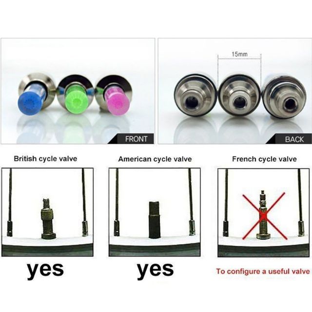 1 vỉ 2 Đèn led gắn van xe đạp xe máy xe ô tô