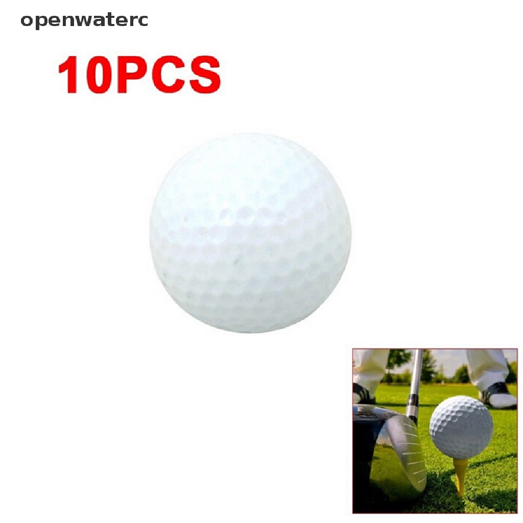 Bộ 10 Quả Bóng Golf Bằng Xốp PU Màu Trắng Dùng Luyện Tập Trong Nhà Và Ngoài Trời
