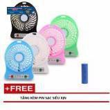 Quạt siêu tốc 3 cấp độ tặng kèm Pin sạc