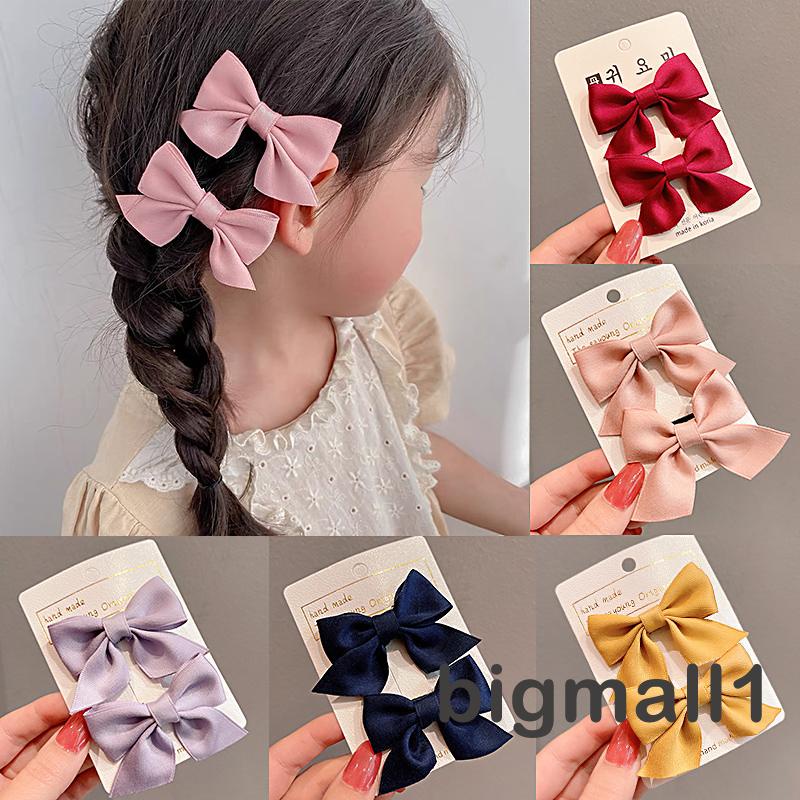 Kẹp tóc nơ màu sắc tươi sáng dễ thương cho bé gái