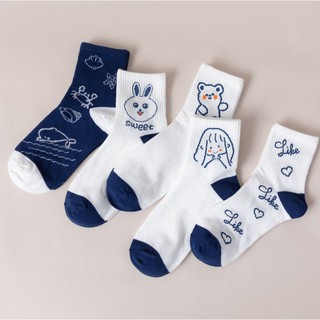 Set 5 Đôi Tất Nữ Cao Cổ Ms.Hello