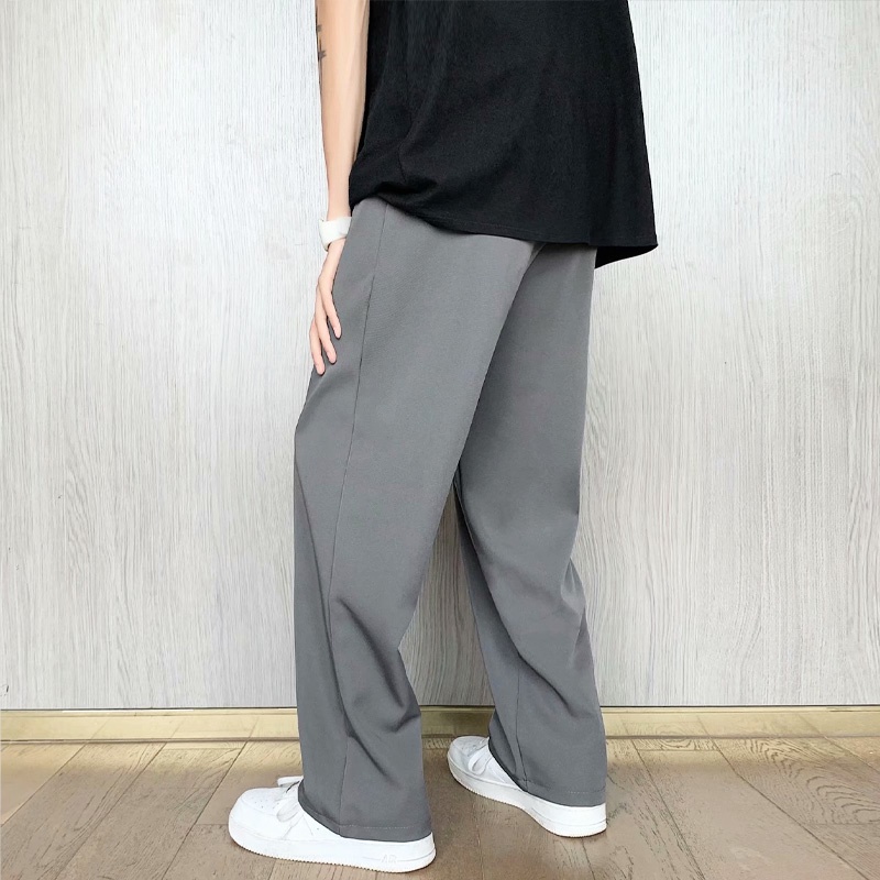 Quần kaki ống rộng thoáng khí thời trang Hàn Quốc cho nam tùy chọn màu sắc