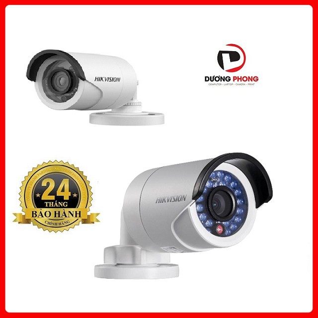 Camera HIKVISION DS-2CE16D0T- IR Vỏ Sắt  2.0 Megapixel - Chính Hãng BH 24 Tháng