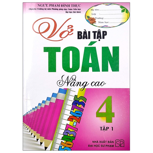 Sách - Vở Bài Tập Toán Nâng Cao Lớp 4 - Tập 1