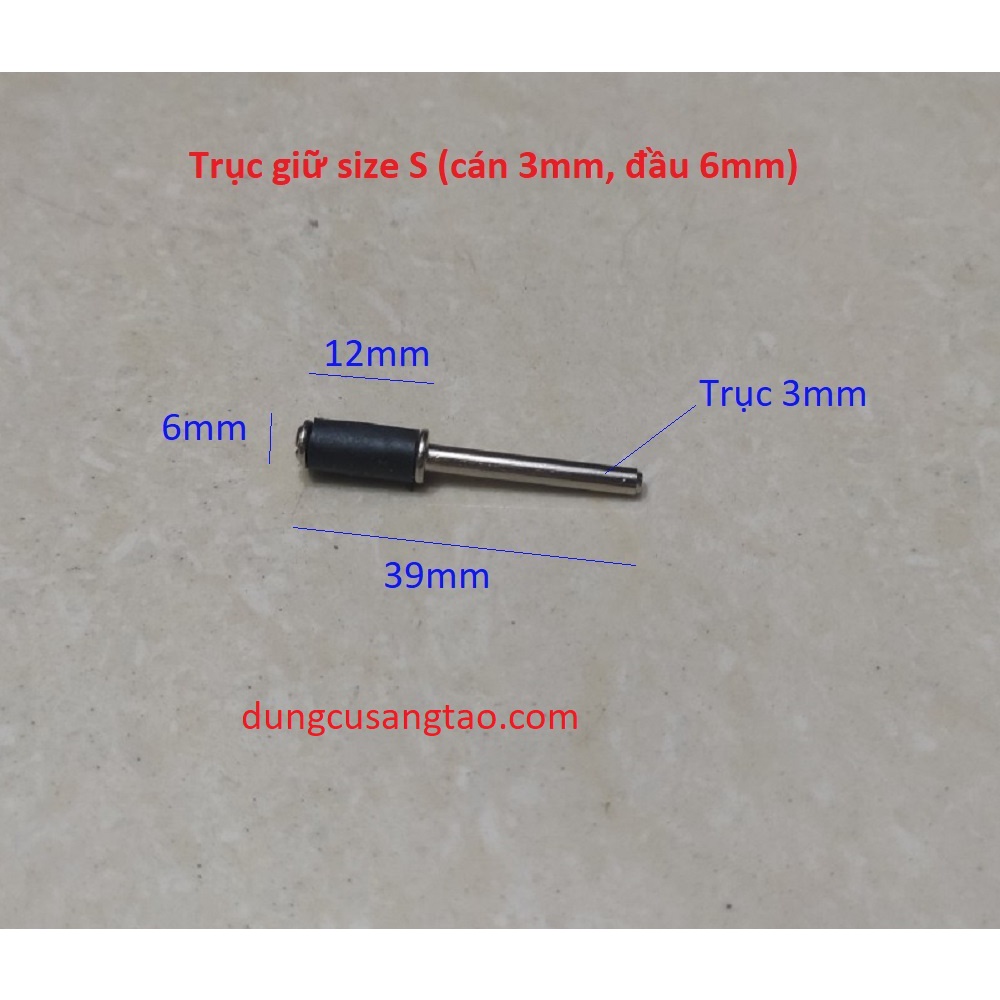 Nhám vòng 6mm-12mm-25mm / Vòng nhám tròn gắn đầu cao su để chà nhám