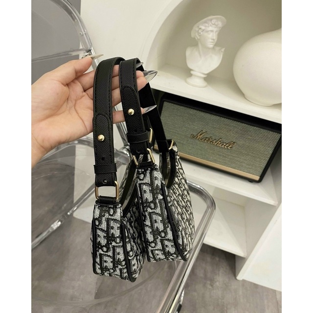 Túi xách nữ kẹp nách thổ cẩm in hoạ tiết D I O Rfreeship