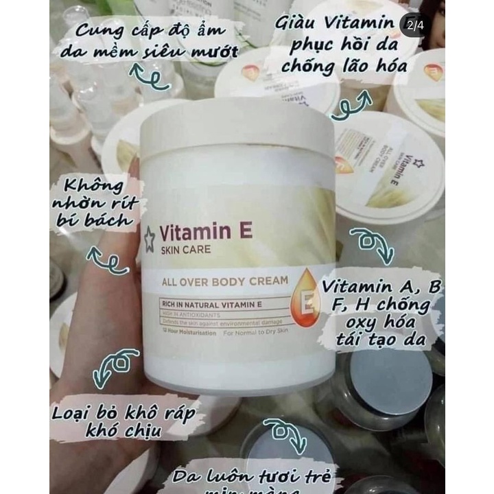 KEM DƯỠNG THỂ SUPERDRUG VITAMIN E SKIN CARE BODY CREAM 475G - 11329