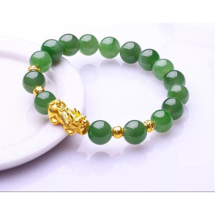 Vòng đeo tay Tùy Hưu Ngọc Xanh may mắn