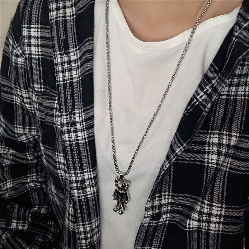 Vòng Cổ Gắn Mặt Hình Búp Bê Hoạt Hình Cá Tính Phong Cách Hip-Hop