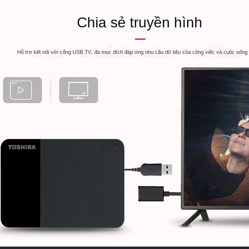 Toshiba di động ổ cứng A3 nhỏ màu đen 1t máy tính điện thoại di động ngoài ổ cứng b3 mới 1t di động cứng đĩa cứng mac | BigBuy360 - bigbuy360.vn