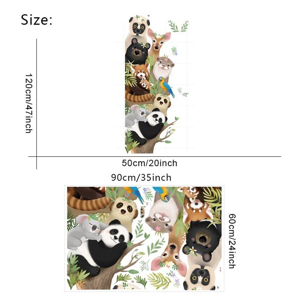 Miếng Dán Tường Tự Dính Họa Tiết Động Vật Hoạt Hình Trang Trí Phòng Bé