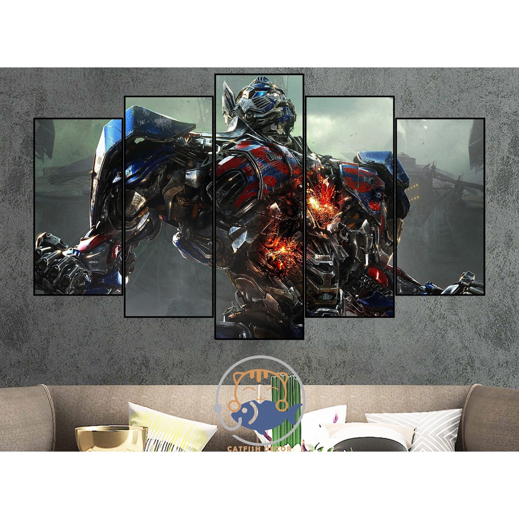Tranh dán tường decor trang trí phòng TRANSFORMERS - BỘ 2
