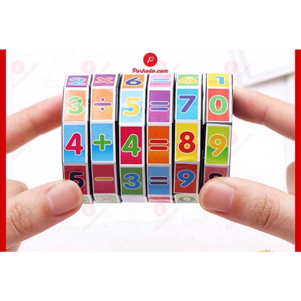 Đồ chơi Rubik toán học khối lập phương tập làm qen các phép tính số phát triển tư duy cho trẻ em TN219062