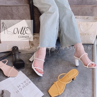 GUỐC CAO GÓT LOVIIECORNER - DÉP CAO GÓT 9P QUAI MẢNH THỜI TRANG - GUỐC NỮ 2 DÂY THỜI TRANG - GUỐC NỮ 9 PHÂN D190907